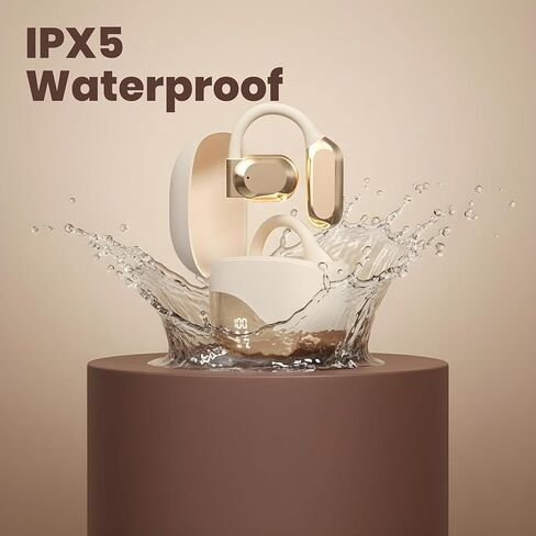AI Translation Earbuds Real Time – Supports 144 Languages & 7 Modes | 0.3s Response | 80H Battery with LED Case | Hi-Fi Audio | IPX7 Waterproof Translation Headphones | Voice Translator (Golden) in Saudi Arabia