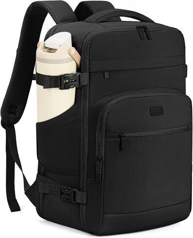 mibasies 30L Travel Backpack for Women & Men: Flight Approved Carry On Backpack, TSA Personal Item Bag with Water Bottle Pocket, Weekender Essentials Backpacks fits 15.6" Laptop - Pink in Saudi Arabia