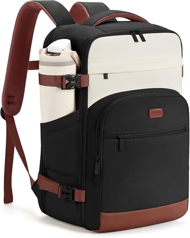 mibasies 30L Travel Backpack for Women & Men: Flight Approved Carry On Backpack, TSA Personal Item Bag with Water Bottle Pocket, Weekender Essentials Backpacks fits 15.6" Laptop - Pink in Saudi Arabia