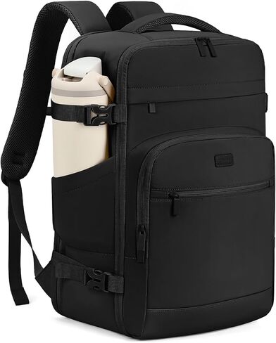 mibasies 30L Travel Backpack for Women & Men: Flight Approved Carry On Backpack, TSA Personal Item Bag with Water Bottle Pocket, Weekender Essentials Backpacks fits 15.6" Laptop - Pink in Saudi Arabia