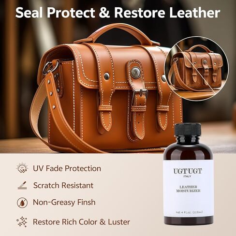 All in one Leather Cleaning Kit,Leather Cleaner and Leather Conditioner,Leather Care kit for Bag,Car seat,Restore Shine,Softens,Removes Stains,Leather Purse Cleaner,Leather Luster in Saudi Arabia