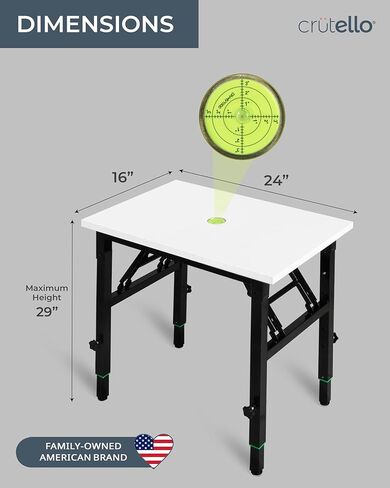 Crutello Resin Leveling Table 24x16 in. Folding Craft Table with Foldable Legs, Epoxy Resin Supplies & Accessories for Art Mold Projects, Crafting & Hobby in Kuwait