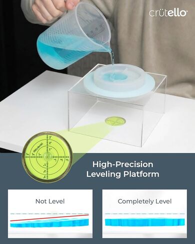 Crutello Resin Leveling Table 24x16 in. Folding Craft Table with Foldable Legs, Epoxy Resin Supplies & Accessories for Art Mold Projects, Crafting & Hobby in Kuwait