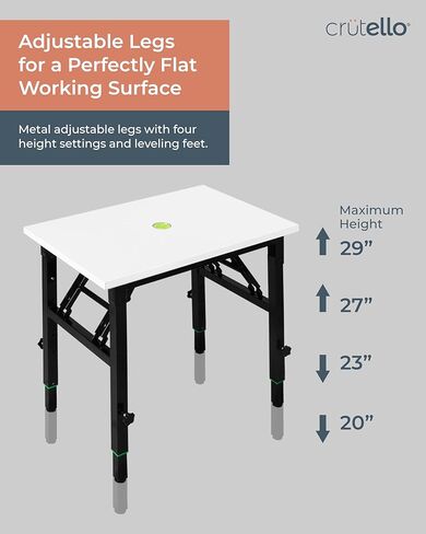 Crutello Resin Leveling Table 24x16 in. Folding Craft Table with Foldable Legs, Epoxy Resin Supplies & Accessories for Art Mold Projects, Crafting & Hobby in Kuwait