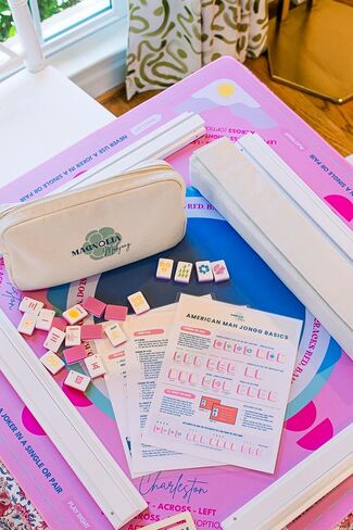 American Mahjong Basics Visual Guide, Laminated Guide, Tile Overview, Charleston Helper, General Rules + Strategies in Saudi Arabia