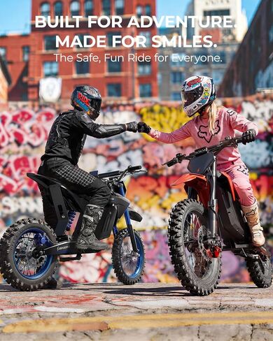 Skeri Electric Dirt Bike for Adults & Teens, 14"/12" Fat Tire 3200W Motor 37MPH Off-Road EBike, 48V 21Ah Battery Hydraulic Disc Brakes Dual Suspension IPX5 Waterproof, Fit for Age 13+ -Racing Red in Saudi Arabia