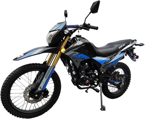 HHH Hawk DLX 250 EFI Fuel Injection 250cc Endure Dirt Bike, Street Motorcycle, 5 Speed Bike Hawk Deluxe Street Bike (Blue) - Extra Large in Saudi Arabia