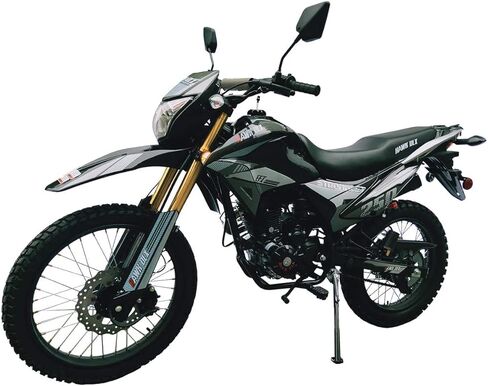 HHH Hawk DLX 250 EFI Fuel Injection 250cc Endure Dirt Bike, Street Motorcycle, 5 Speed Bike Hawk Deluxe Street Bike (Blue) - Extra Large in Saudi Arabia