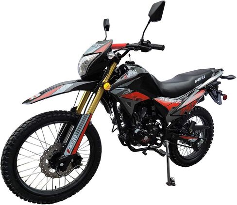 HHH Hawk DLX 250 EFI Fuel Injection 250cc Endure Dirt Bike, Street Motorcycle, 5 Speed Bike Hawk Deluxe Street Bike (Blue) - Extra Large in Saudi Arabia
