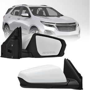 (5 دبابيس) مرآة جانبية للركاب الأيمن لـ 2018 2019 2020 2021 2022 2023 2024 Chevy Equinox & GMC Terrain مع زجاج كهربائي قابل للطي يدويًا وغطاء محكم أسود اللون استبدال # 84225383 in Kuwait