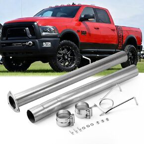 الفولاذ المقاوم للصدأ مجموعة أنابيب العادم ل 2013-2018 رام 2500 3500 الكمون 6.7L محرك ديزل تيربو 4 "Powerstroke الديزل in Kuwait