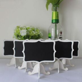 AKOAK 6 Pack Mini Rectangle White Frame Chalkboards with Support Easels for Message Board Signs, Weddings and Parties in Saudi Arabia