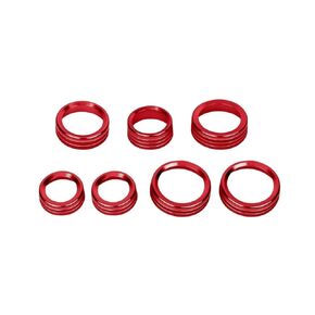 Premium Blue Aluminum Knob Covers Trim Set for 2015-2019 Ford F150 XLT - 6PCs AC/4WD/Trailer/VOL Switch Button Covers + Rings | Interior Upgrade Accessories (Excludes 2021-2022 Models) - Blue in Saudi Arabia