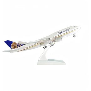 1/200 مقياس نموذج طائرة نموذج دييكاست طائرات الولايات المتحدة B747 عرض طائرة للمكتب/ديكور المنزل (نموذج طائرة الراتنج من 12 بوصة in Kuwait