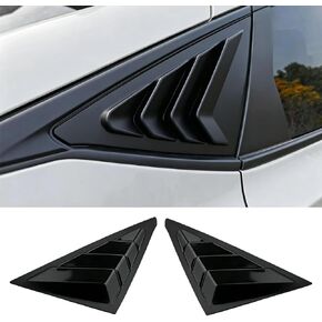 Rear Side Window Louvers for 11th Gen Civic Hatchback Type R, Compatible with Honda Civic 2022-2026 Accessories, Exterior Rear Side Window Louvers Air Vent Scoop Shades Cover Blinds-Glossy Black in Saudi Arabia