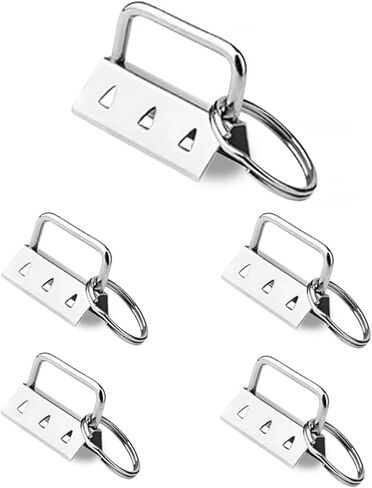 5pcs Key Fob Hardware Set 1.25" Zinc Alloy with Split Rings Ergonomic Pliers for DIY Keychain Wristlet Lanyard & Bag Accessories in Saudi Arabia