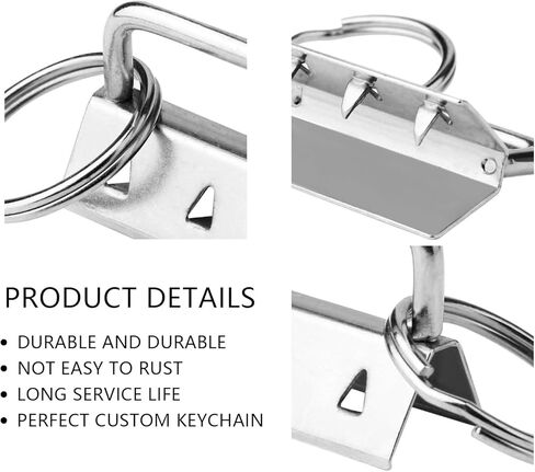 5pcs Key Fob Hardware Set 1.25" Zinc Alloy with Split Rings Ergonomic Pliers for DIY Keychain Wristlet Lanyard & Bag Accessories in Saudi Arabia