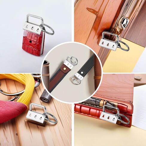 5pcs Key Fob Hardware Set 1.25" Zinc Alloy with Split Rings Ergonomic Pliers for DIY Keychain Wristlet Lanyard & Bag Accessories in Saudi Arabia