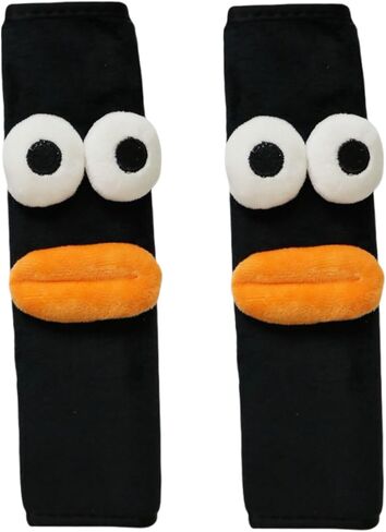 2PCS Car Seat Belt Cover,Seat Belt Cover Pad for Baby,Cute Cartoon Pattern Car Seat Belt Pads,Compatible with All Cars and Backpack (Wink) in Saudi Arabia
