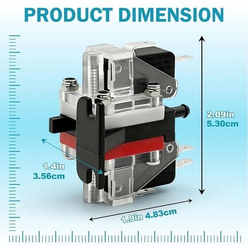 11-0504-01 Pressure Switch - Ice Machine Pressure Switch Replacement Compatible with Scotsman CU50 DCE33 NU130 SCG30 SCG50 SCCP30 SCCP50 SCN60, Refrigerator Compressor Pressure Control Switch in Kuwait