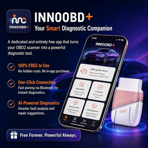 ماسح ضوئي Panlong Bluetooth Obd2 لجهاز iPhone iOS Android، قارئ رمز ABS SRS للمحرك، أداة تشخيص OBDII للسيارة مع تطبيق مجاني in Kuwait