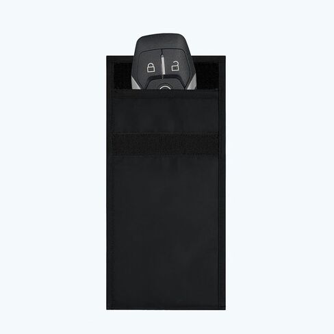 Faraday Bags for Car Keys, RFID Shielding Signal Blocker Pouch, Key Fob Protector, Anti-Theft EMF Protection for Car Key, GPS (Black) in Saudi Arabia