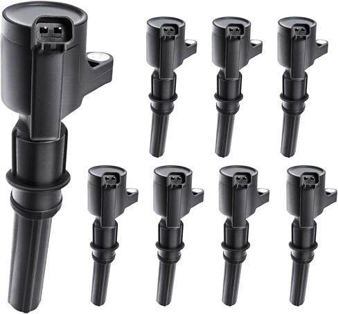 حزمة ملف الإشعال FD503 متوافقة مع 4.6L 5.4L Ford Mustang Crown Victoria Excursion Expedition Explorer F-150 F-250 F-350 E-150 E-250 1997-2014 2015 2016 2017 2018 2019، DG508 DG457 DG472 DG473 in Kuwait