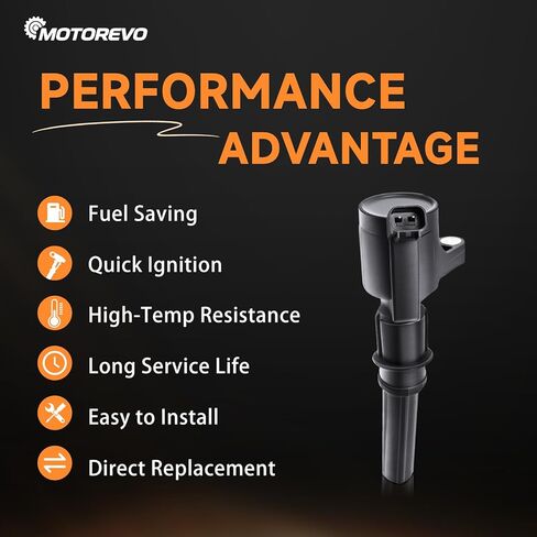 حزمة ملف الإشعال FD503 متوافقة مع 4.6L 5.4L Ford Mustang Crown Victoria Excursion Expedition Explorer F-150 F-250 F-350 E-150 E-250 1997-2014 2015 2016 2017 2018 2019، DG508 DG457 DG472 DG473 in Kuwait