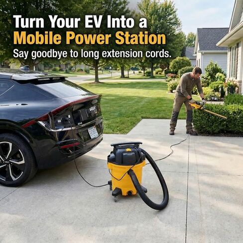 محول NACS V2L لكيا EV6 EV9 وهيونداي Ioniq 5، NACS إلى NEMA 5-20، حتى 20 أمبير، محول مخرج طاقة EV للتخييم وطاقة الطوارئ، يناسب 2025-2026 Ioniq 5/6/9، 2026 Kia EV6/9/5/3 in Kuwait