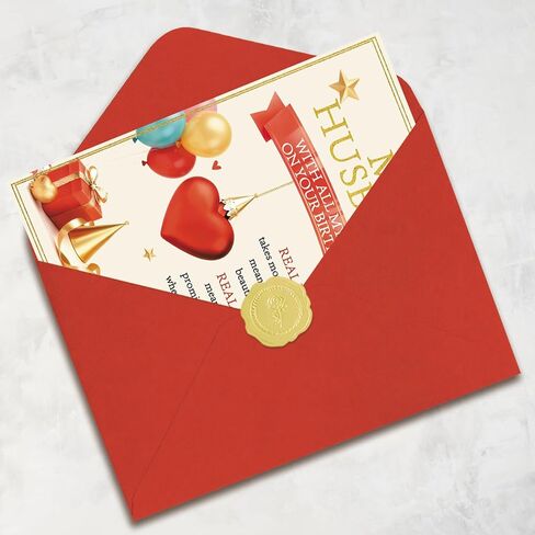 Husband Birthday Card, Romantic Husband Birthday Gifts Decorations for Him Men from Wife in Saudi Arabia