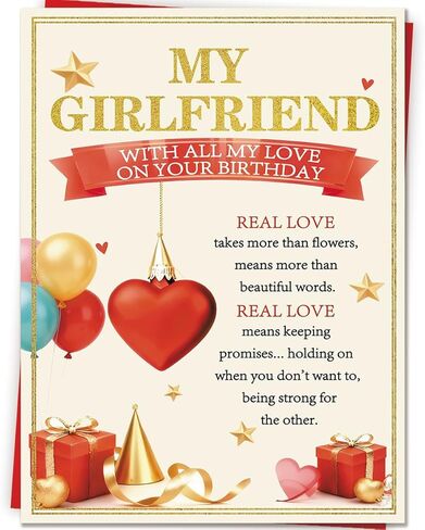 Husband Birthday Card, Romantic Husband Birthday Gifts Decorations for Him Men from Wife in Saudi Arabia