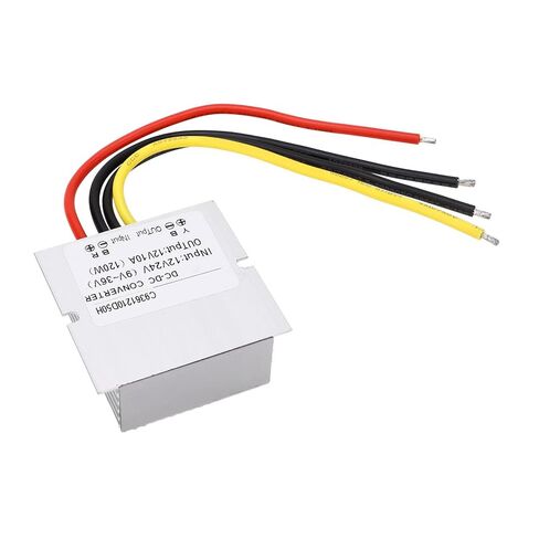 Qinlorgo DC إلى DC منظم الجهد، إلى 12V 10A 120W مقاوم للصدمات مع حماية من الجهد الزائد والجهد الزائد، مثالي للمركبات ومعدات المستشفيات وقضبان الإضاءة LED in Kuwait