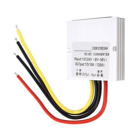 Qinlorgo DC إلى DC منظم الجهد، إلى 12V 10A 120W مقاوم للصدمات مع حماية من الجهد الزائد والجهد الزائد، مثالي للمركبات ومعدات المستشفيات وقضبان الإضاءة LED in Kuwait