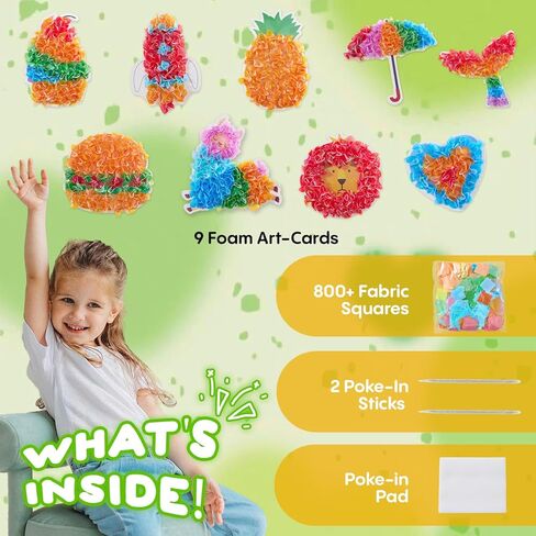 creative kimi 9 PCS Poke Poke Art - Magical Princesses,Foil Art, Mess-Free Fun for Kids, DIY Wood Craft Kits, Creative Activity, Gifts for Girls & Boys Ages 4, 5, 6, 7, 8, 9 in Saudi Arabia