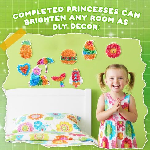 creative kimi 9 PCS Poke Poke Art - Magical Princesses,Foil Art, Mess-Free Fun for Kids, DIY Wood Craft Kits, Creative Activity, Gifts for Girls & Boys Ages 4, 5, 6, 7, 8, 9 in Saudi Arabia
