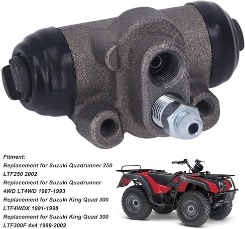 2pcs Rear Brake Wheel Cylinder for Quadrunner King Quad 300 250 LTF250 LTF300F 4x4 ATV Drum Brake Replacement OE 54540 19B00 19B10 in Saudi Arabia