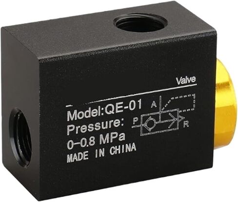 Cylinder Exhaust Valve QE-01 / QE-02 / QE-03 / QE-04 Pipe Fitting Pneumatic Part(QE-01) in Saudi Arabia