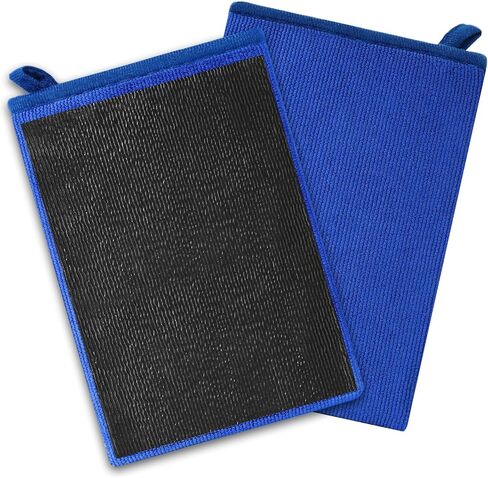 Clay Mitt Auto Detailing 2 Pack, Fine Grade Microfiber Car Clay Bar Mitt, DIY Detail Tool & Kit Car Detailing Alternative (Blue) in Saudi Arabia