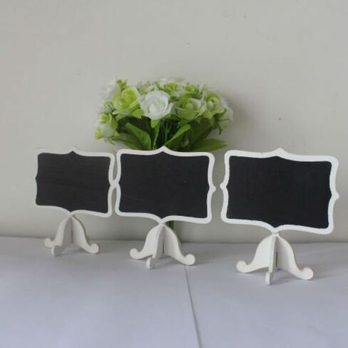 AKOAK 6 Pack Mini Rectangle White Frame Chalkboards with Support Easels for Message Board Signs, Weddings and Parties in Saudi Arabia