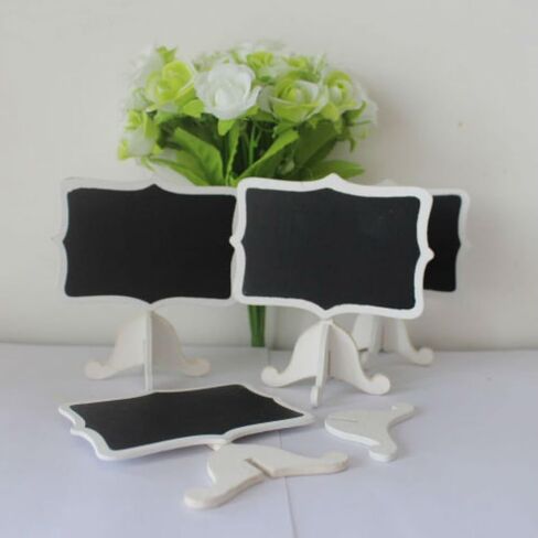 AKOAK 6 Pack Mini Rectangle White Frame Chalkboards with Support Easels for Message Board Signs, Weddings and Parties in Saudi Arabia