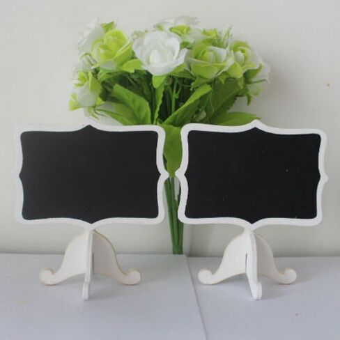 AKOAK 6 Pack Mini Rectangle White Frame Chalkboards with Support Easels for Message Board Signs, Weddings and Parties in Saudi Arabia