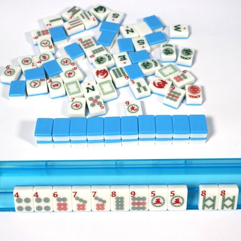 160 Pcs American Mahjong Tile Set | Elegant Vintage Luxury Style with Blue Back Mahjong Tiles in Saudi Arabia