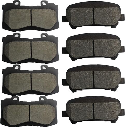 SIPAUTEC-Front & Rear Carbon Fiber Ceramic Brake Pads Compatible with Chevy Colorado GMC Canyon 2015-2020 | OEM Fitment | Low Noise | Dust Free | 8 Brake Pads in Saudi Arabia