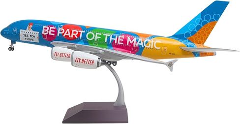 Gemini200 UAE A380 بمقياس 1/200 نموذج طائرة معدني مصبوب قابل للتجميع "كن جزءًا من السحر" A6-EES مع معدات الهبوط وحامل العرض - يمكن تجميعه للبالغين للأعمار من 14 عامًا فما فوق in Kuwait