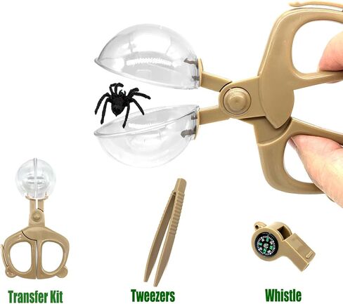 Bug Catcher Kit for Kids, 6 Pcs Kids Bug Catching Kits, Outdoor Nature Explorer Kit, Science Educational Kits with Tweezers, Magnifying Glass, Binoculars for Boys Girls in Saudi Arabia