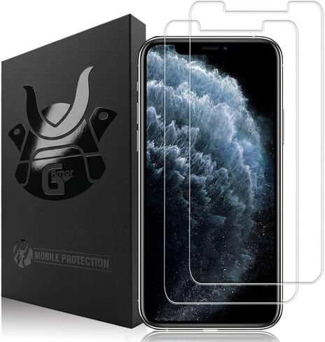 عبوتان من واقي الشاشة لهاتف iPhone 11 Pro وiPhone Xs وiPhone X - حافظة شاشة من الزجاج المقوى، صديقة لحافظة الهاتف، استبدال مدى الحياة، غطاء شاشة واقٍ لأجهزة iPhone مقاس 5.8 بوصة in Kuwait