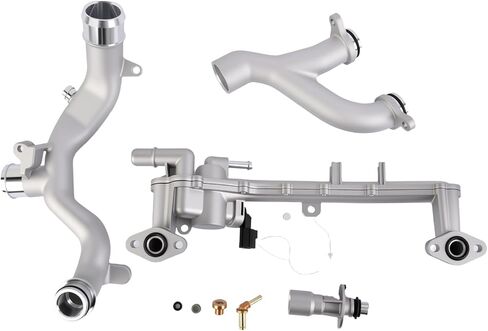 (تناسب فقط 5.0L V8) مجموعة أنابيب تبريد الألومنيوم، مع أنبوب مشعب للسخان وأنبوب متقاطع، خرطوم تبريد المياه مناسب لـ 2010-2020 Land Rover LR4، Range Rover Sport، الجزء # LR122709 in Kuwait