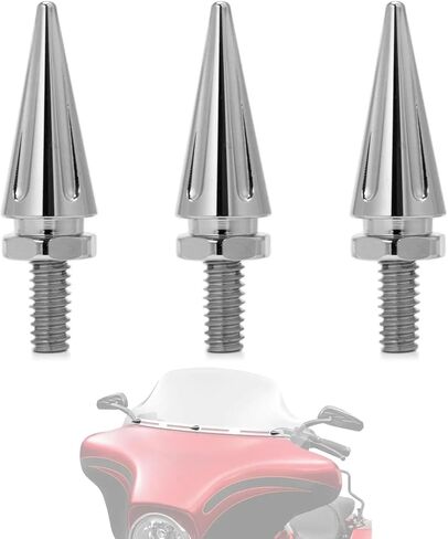 3Pcs Motorcycle Fairing Bolts Kit Windshield Bolts Windscreen Screws for H-arley Electra Glide, Street Glide, Ultra Limited and Tri Glide models 1996-2013 (Black) in Kuwait