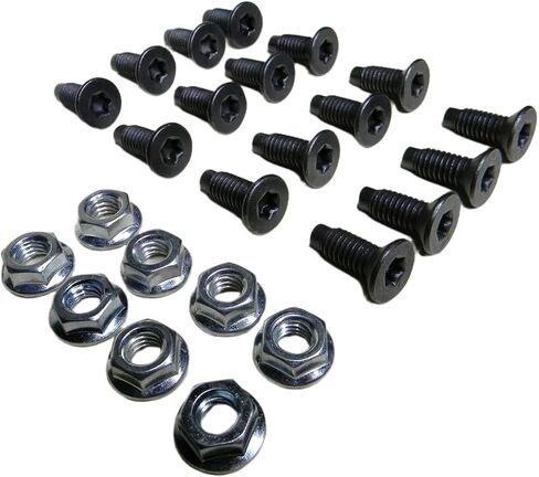 Windshield Hinge Torx Screws and Nuts Grade 8 Fits Jeep CJ5 CJ7 CJ8 Wrangler YJ 1976-1995 in Kuwait