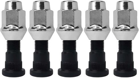1/2-20 Chrome Wheel Bolt Lug Nut Stud Kit 610-569 Compatible with 2007-2018 Jeep Wrangler Liberty JK Dodge Nitro Front Wheels 611-122 68003282AA (10PCS) in Saudi Arabia
